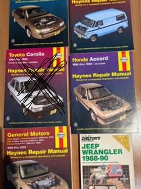 Haynes Repair Manual - Assorted Covers (Blue, Purple, Brown)